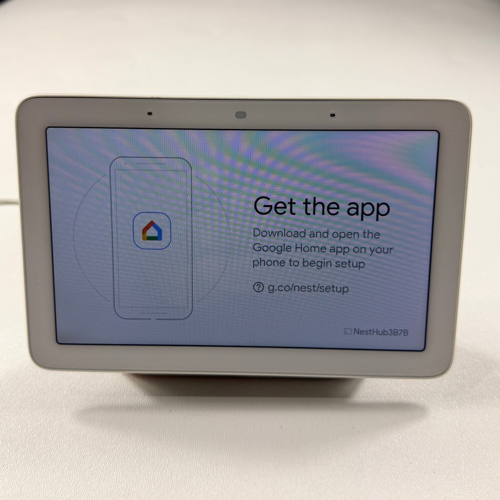 Google Nest Hub Smart Display 1st Gen 7in Chalk Aqua Used Good
